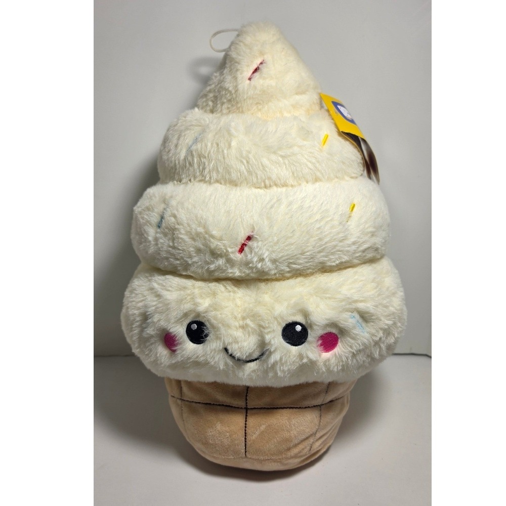 Toy Factory Foodie Friends Series 1 Ice Cream Cone Plush 15 Inch Soft Serve NWT
